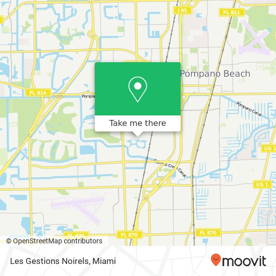 Mapa de Les Gestions Noirels, 2230 N Cypress Bend Dr Pompano Beach, FL 33069