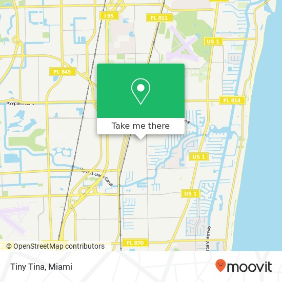 Mapa de Tiny Tina, 170 SW 8th St Pompano Beach, FL 33060
