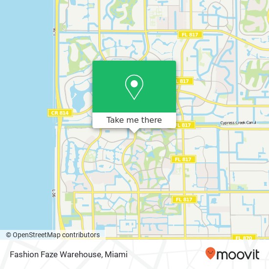Mapa de Fashion Faze Warehouse, 8229 NW 88th Ave Tamarac, FL 33321