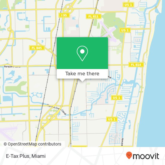 Mapa de E-Tax Plus, 103 SW 6th St Pompano Beach, FL 33060
