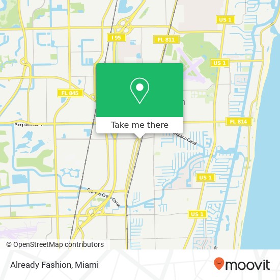 Mapa de Already Fashion, 304 S Dixie Hwy E Pompano Beach, FL 33060