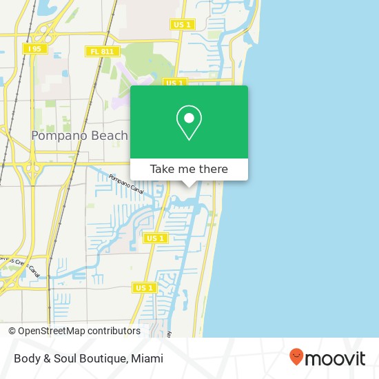 Mapa de Body & Soul Boutique, 2655 SE 6th St Pompano Beach, FL 33062