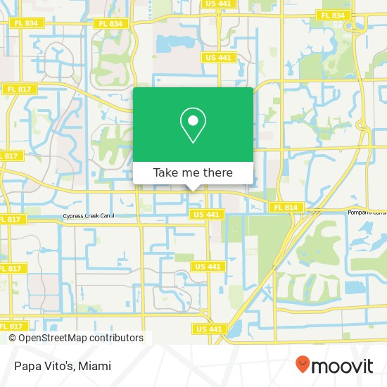 Mapa de Papa Vito's, 6200 W Atlantic Blvd Margate, FL 33063