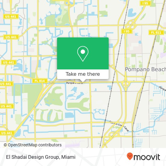 Mapa de El Shadai Design Group, 2754 W Atlantic Blvd Pompano Beach, FL 33069