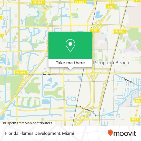 Mapa de Florida Flames Development, 2140 NW 2nd St Pompano Beach, FL 33069