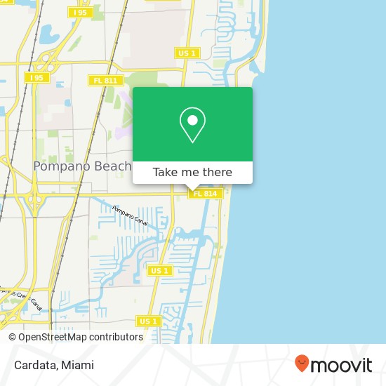 Mapa de Cardata, 2605 E Atlantic Blvd Pompano Beach, FL 33062