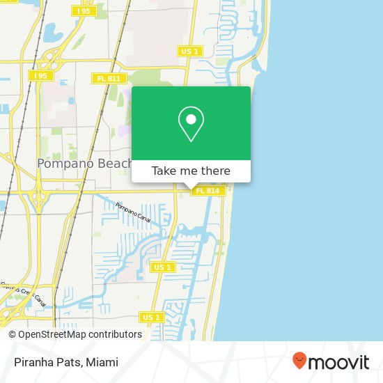Mapa de Piranha Pats, 2500 E Atlantic Blvd Pompano Beach, FL 33062