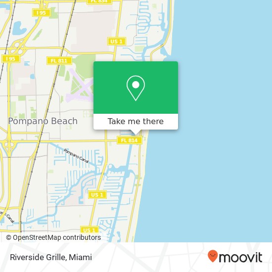 Mapa de Riverside Grille, 125 N Riverside Dr Pompano Beach, FL 33062