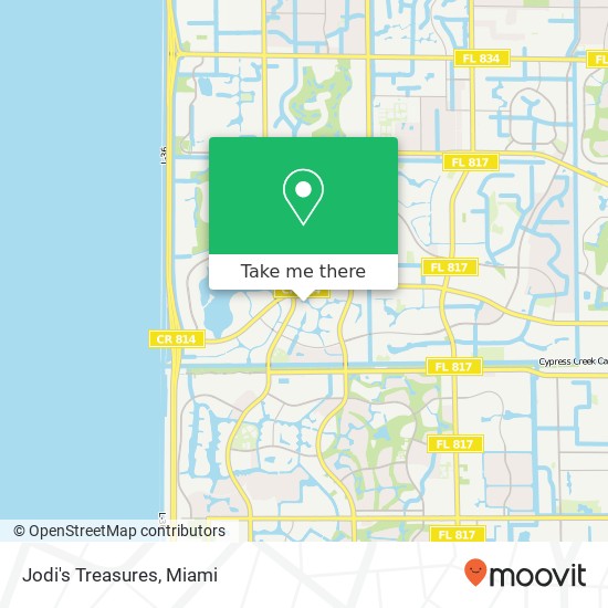 Mapa de Jodi's Treasures, 11295 NW 5th St Coral Springs, FL 33071