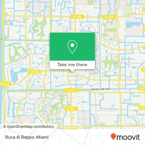 Mapa de Buca di Beppo, 9469 W Atlantic Blvd Coral Springs, FL 33071