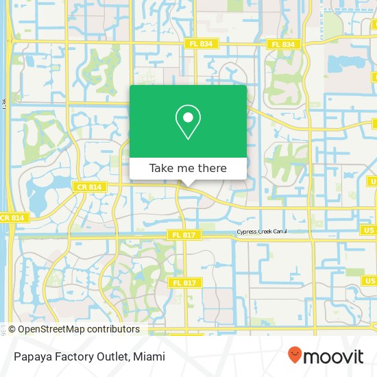 Papaya Factory Outlet, 9469 W Atlantic Blvd Coral Springs, FL 33071 map