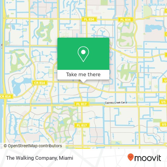Mapa de The Walking Company, 9469 W Atlantic Blvd Coral Springs, FL 33071