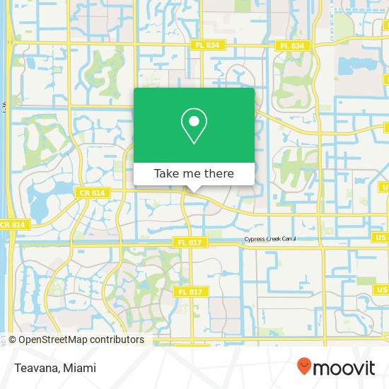 Mapa de Teavana, 9469 W Atlantic Blvd Coral Springs, FL 33071