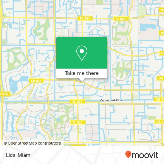 Mapa de Lids, 9291 W Atlantic Blvd Coral Springs, FL 33071