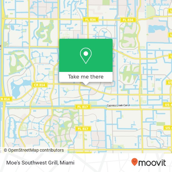 Moe's Southwest Grill, 9389 W Atlantic Blvd Coral Springs, FL 33071 map