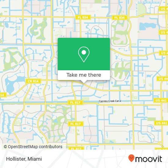 Mapa de Hollister, 9077 W Atlantic Blvd Coral Springs, FL 33071