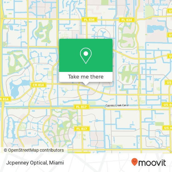 Mapa de Jcpenney Optical, 9303 W Atlantic Blvd Coral Springs, FL 33071
