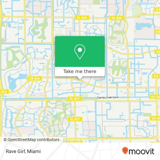 Mapa de Rave Girl, 9125 W Atlantic Blvd Coral Springs, FL 33071