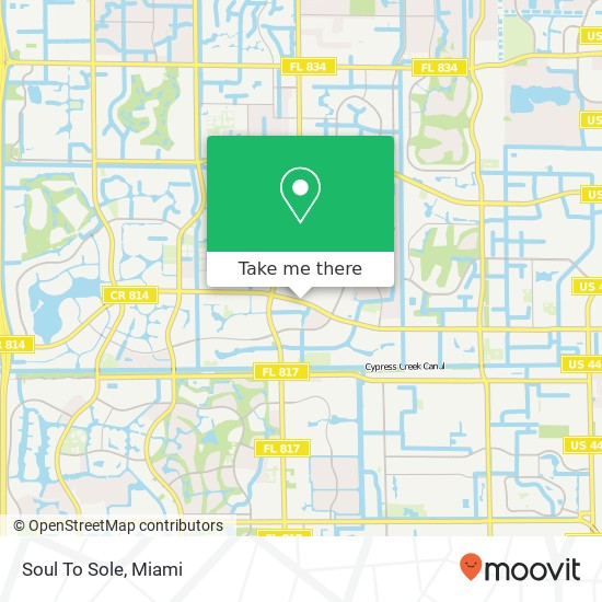 Mapa de Soul To Sole, 9117 W Atlantic Blvd Coral Springs, FL 33071