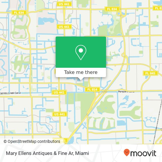 Mapa de Mary Ellens Antiques & Fine Ar, 640 NW 49th Ave Coconut Creek, FL 33063