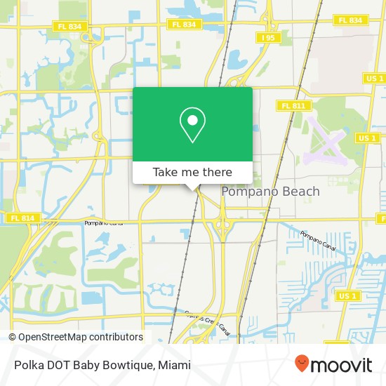 Mapa de Polka DOT Baby Bowtique, 620 NW 15th Ave Pompano Beach, FL 33069