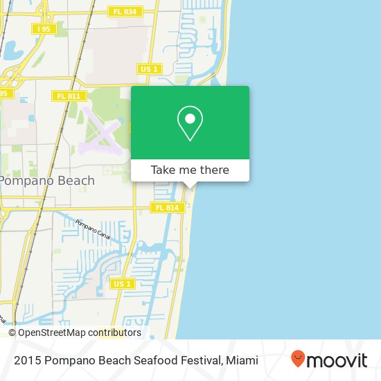 2015 Pompano Beach Seafood Festival map