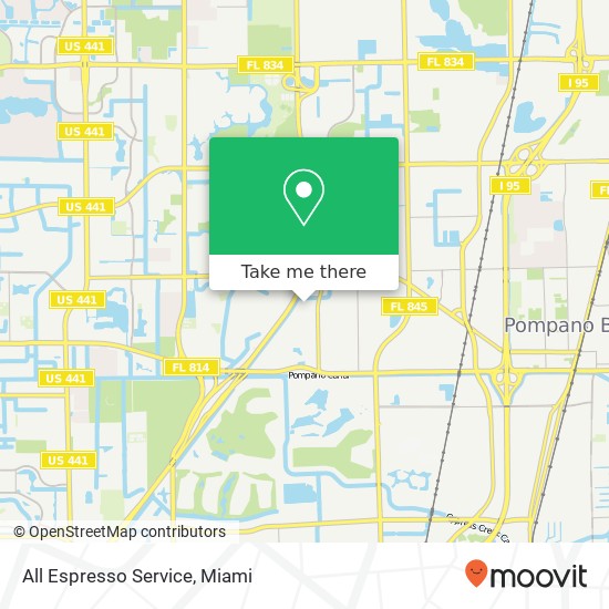 Mapa de All Espresso Service, 971 NW 31st Ave Pompano Beach, FL 33069