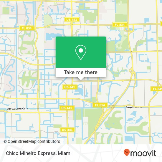 Mapa de Chico Mineiro Express, 5229 Coconut Creek Pkwy Margate, FL 33063