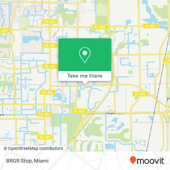 Mapa de BRGR Stop, 4301 Coconut Creek Pkwy Coconut Creek, FL 33066