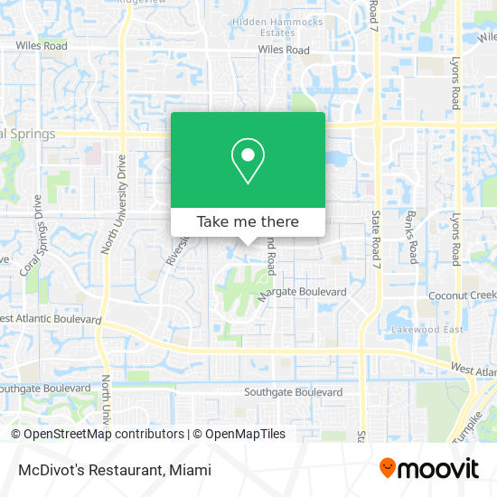 Mapa de McDivot's Restaurant