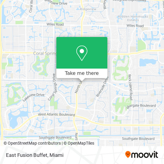 Mapa de East Fusion Buffet