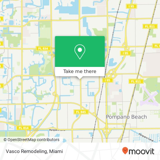 Mapa de Vasco Remodeling, 2106 NW 22nd St Pompano Beach, FL 33069