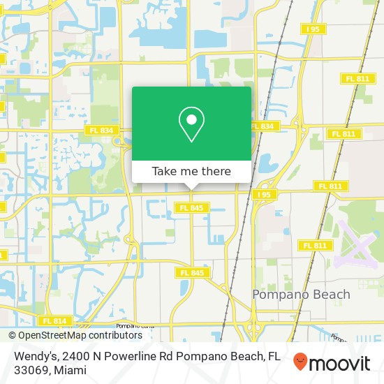 Wendy's, 2400 N Powerline Rd Pompano Beach, FL 33069 map