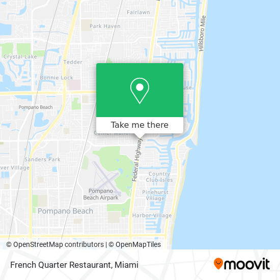 Mapa de French Quarter Restaurant