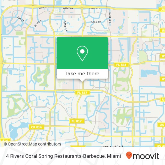 4 Rivers Coral Spring Restaurants-Barbecue, 2660 N University Dr Coral Springs, FL 33065 map