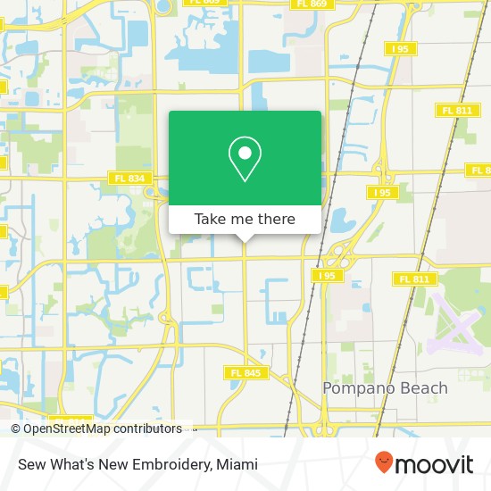 Sew What's New Embroidery, 2520 N Powerline Rd Pompano Beach, FL 33069 map