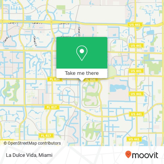 Mapa de La Dulce Vida, 8022 W Sample Rd Coral Springs, FL 33065