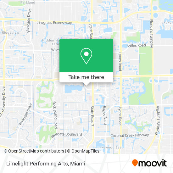 Limelight Performing Arts map