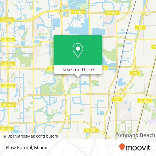 Mapa de Flow Formal, 2900 NW 27th Ave Pompano Beach, FL 33069