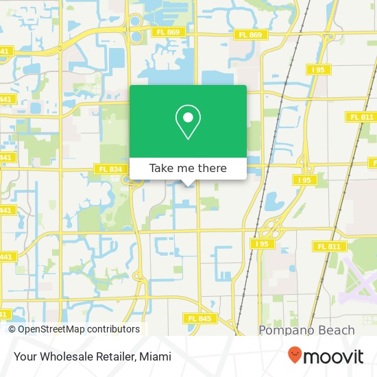 Mapa de Your Wholesale Retailer, 2200 NW 32nd St Pompano Beach, FL 33069