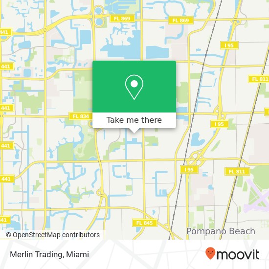 Mapa de Merlin Trading, 2329 NW 30th Pl Pompano Beach, FL 33069