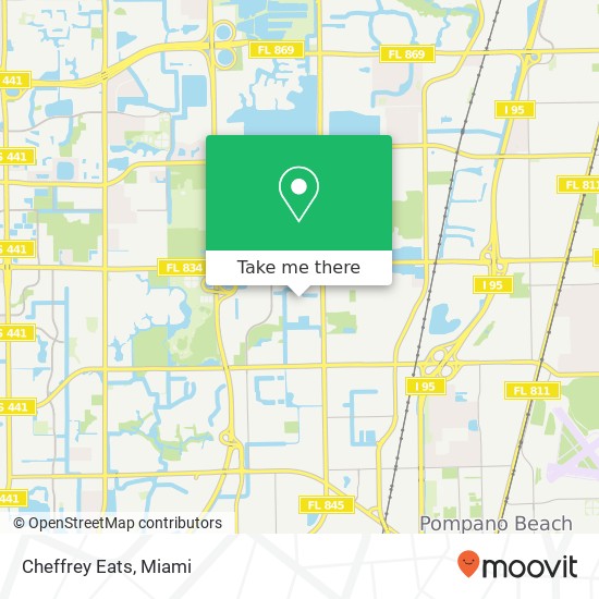 Mapa de Cheffrey Eats, 3200 NW 23rd Ave Pompano Beach, FL 33069