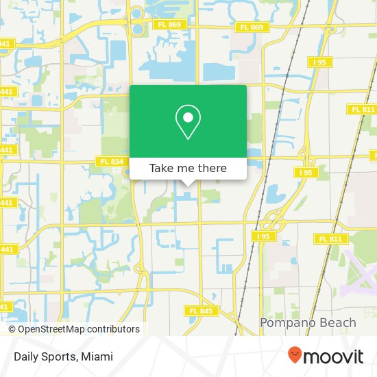 Mapa de Daily Sports, 2300 NW 30th Pl Pompano Beach, FL 33069