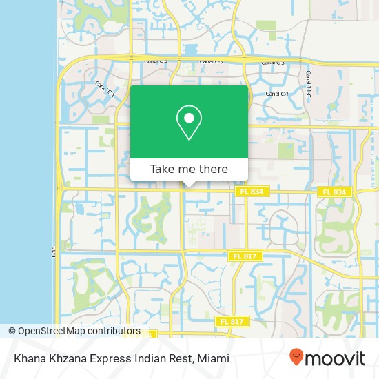 Mapa de Khana Khzana Express Indian Rest