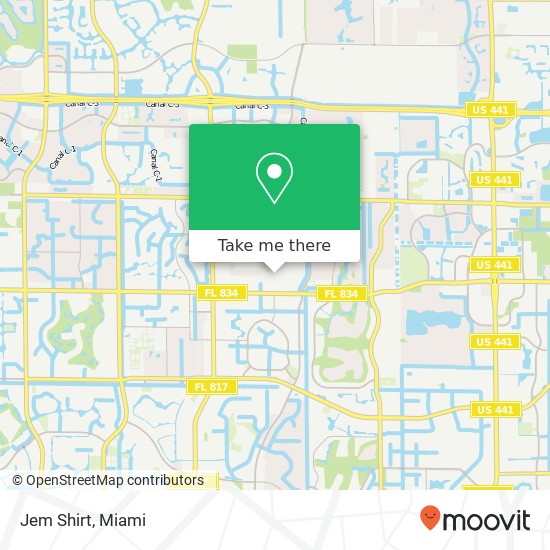 Mapa de Jem Shirt, 3603 NW 85th Ave Coral Springs, FL 33065