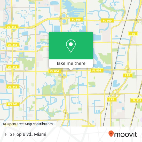 Mapa de Flip Flop Blvd., Pompano Beach, FL 33069