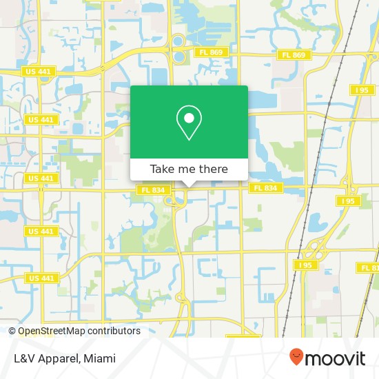 Mapa de L&V Apparel, 2900 W Sample Rd Pompano Beach, FL 33073