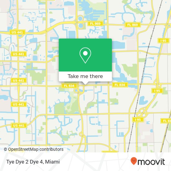 Mapa de Tye Dye 2 Dye 4, 2900 W Sample Rd Pompano Beach, FL 33073
