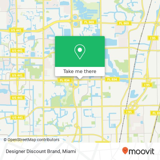 Mapa de Designer Discount Brand, 2900 W Sample Rd Pompano Beach, FL 33073