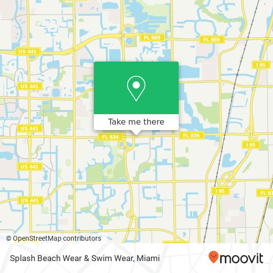 Mapa de Splash Beach Wear & Swim Wear, 2900 W Sample Rd Pompano Beach, FL 33073